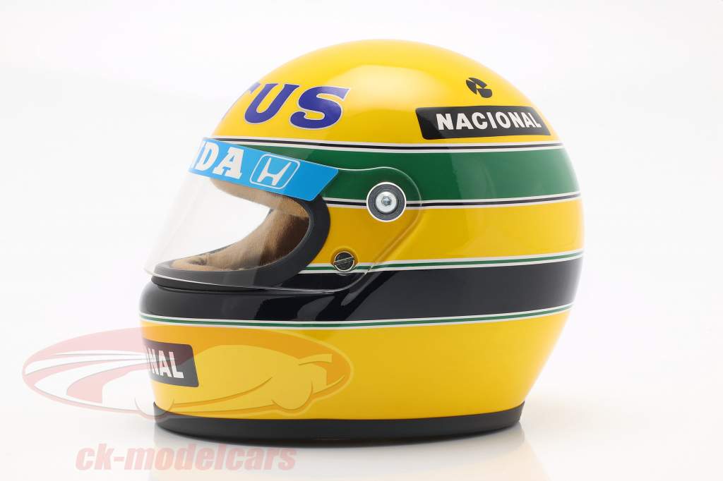 Ayrton Senna Lotus 99T #12 fórmula 1 1987 casco 1:2