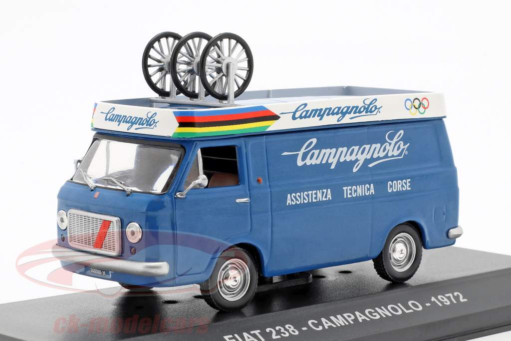 Fiat 238 van Campagnolo ano de construção 1972 azul 1:43 Altaya