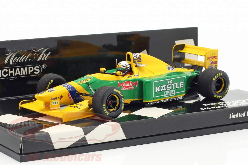 Minichamps 1:43 Riccardo Patrese Benetton B193B #6 3rd Great