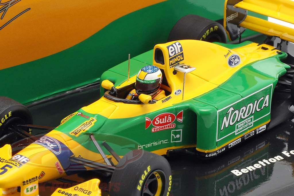 M. Schumacher Benetton B193B #5 Vinder Portugal GP formel 1 1993 1:43 Minichamps
