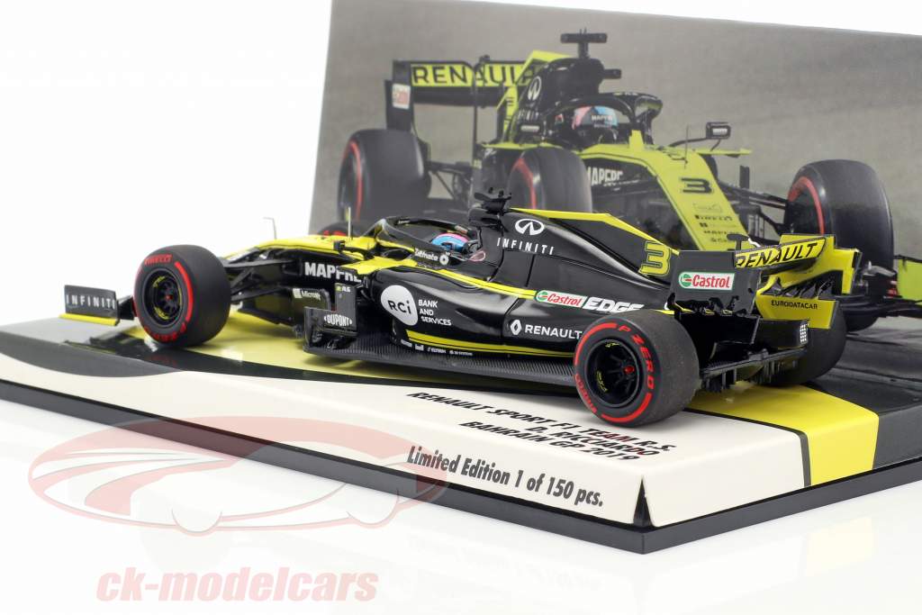 Daniel Ricciardo Renault R.S.19 #3 Bahrein GP fórmula 1 2019 1:43 Minichamps