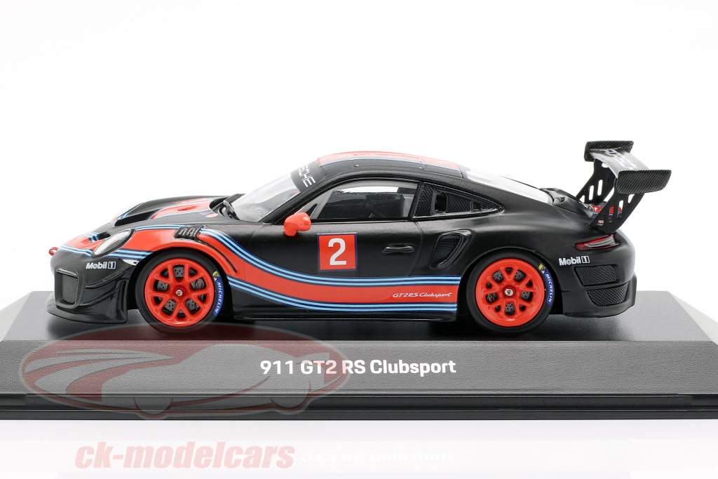 Porsche 911 (991 II) GT2 RS Clubsport #2 black / red / blue 1:43 Spark