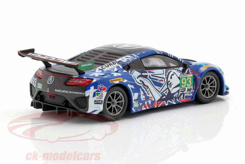 Acura NSX GT3 #93 6h Watkins Glen IMSA 2017 Lally, Legge 1:64 True Scale