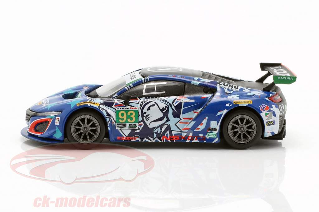 Acura NSX GT3 #93 6h Watkins Glen IMSA 2017 Lally, Legge 1:64 True Scale