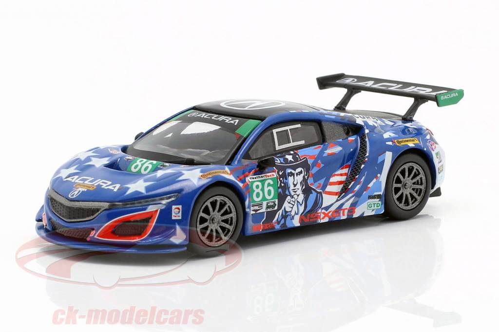 Acura NSX GT3 #86 6h Watkins Glen IMSA 2017 Segal, Negri 1:64 True Scale