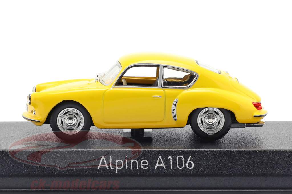 Alpine Renault A106 année de construction 1956 jaune 1:43 Norev