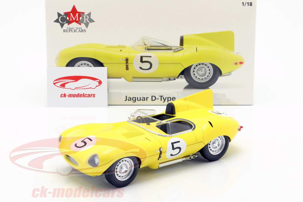 Jaguar D-Type #5 4th 24h LeMans 1956 Swaters, Rousselle 1:18 CMR