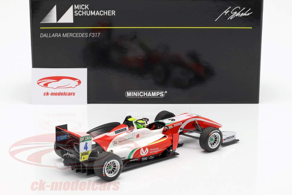 Mick Schumacher Dallara F317 #4 formule 3 champion 2018 1:18 Minichamps