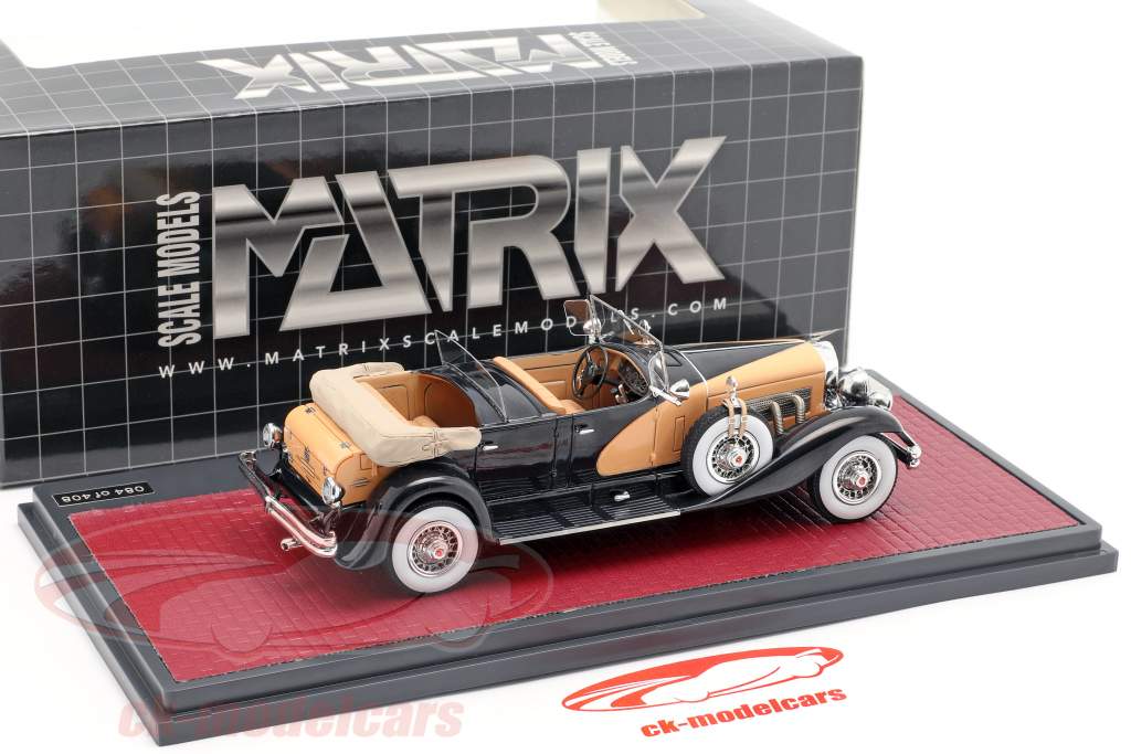 Duesenberg SJ Dual Cowl Phaeton La Grande open Top 1935 azul / beige 1:43 Matrix