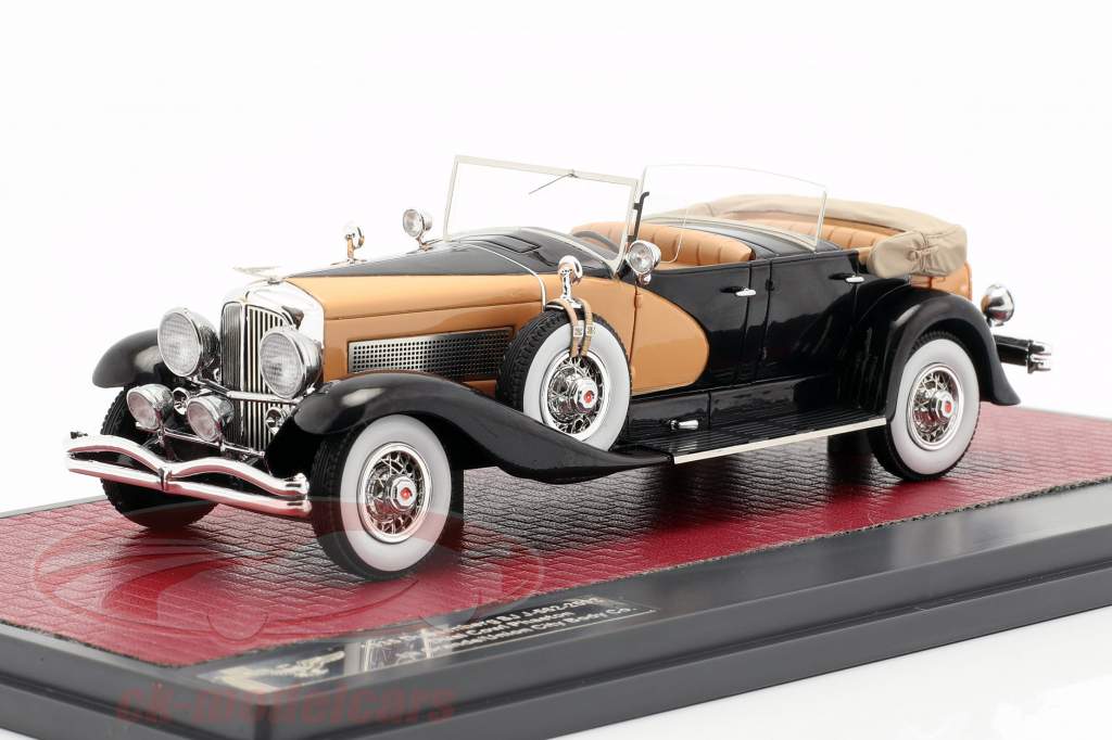 Duesenberg SJ Dual Cowl Phaeton La Grande open Top 1935 azul / beige 1:43 Matrix