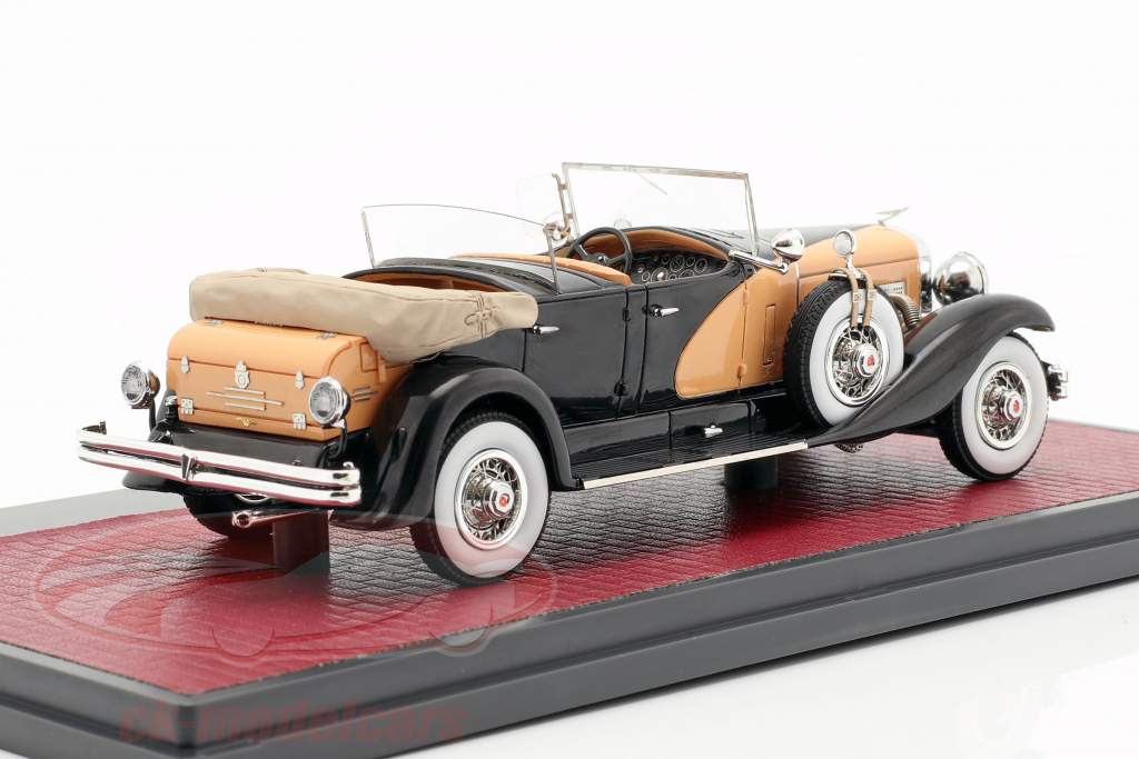 Duesenberg SJ Dual Cowl Phaeton La Grande open Top 1935 azul / beige 1:43 Matrix