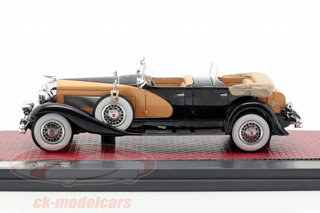 Duesenberg SJ Dual Cowl Phaeton La Grande open Top 1935 azul / beige 1:43 Matrix