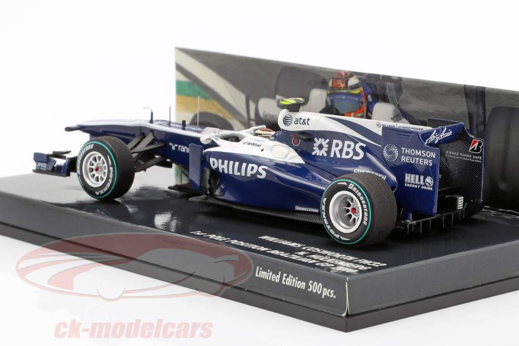 Nico Hülkenberg Williams FW32 #10 1st Pole Position Brazilian GP 1:43 Minichamps