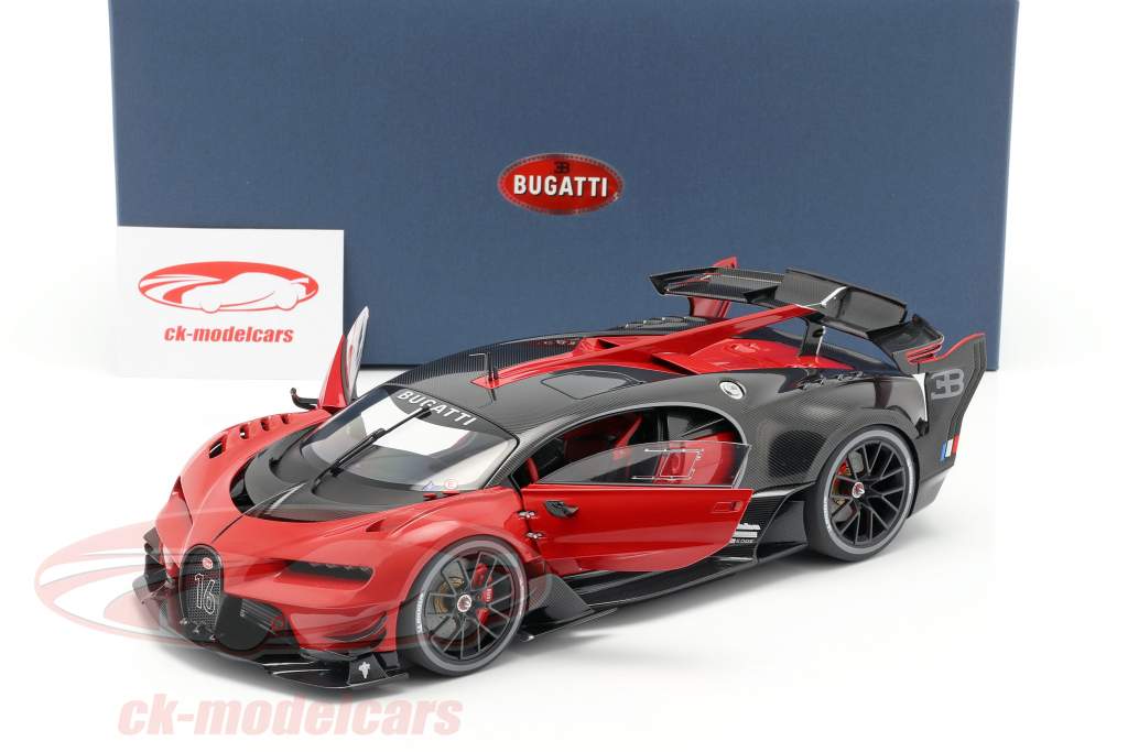 Bugatti visione GT anno di costruzione 2015 italian rosso / carbon nero 1:18 AUTOart