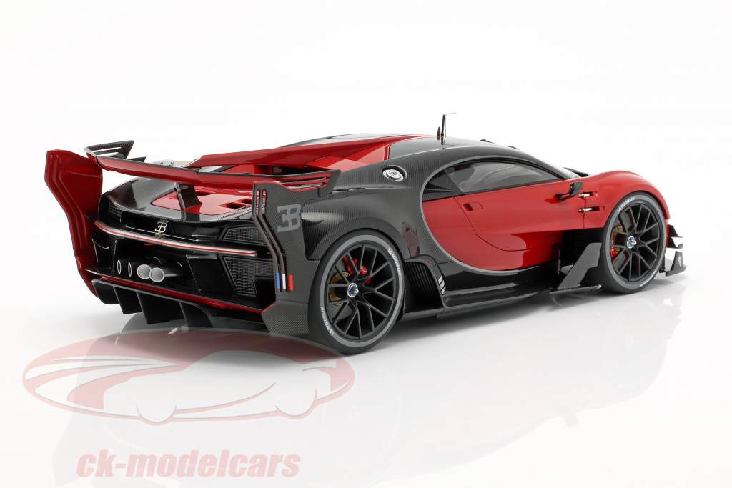Bugatti visione GT anno di costruzione 2015 italian rosso / carbon nero 1:18 AUTOart