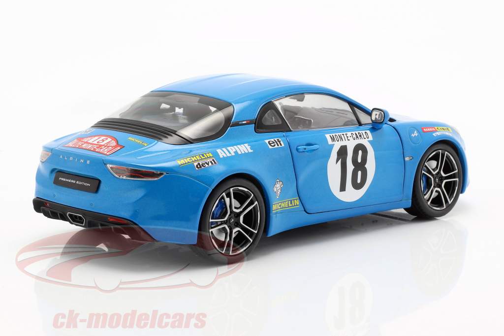 Alpine A110 Premiere Edition #18 Monte Carlo Historique 2018 1:18 Solido