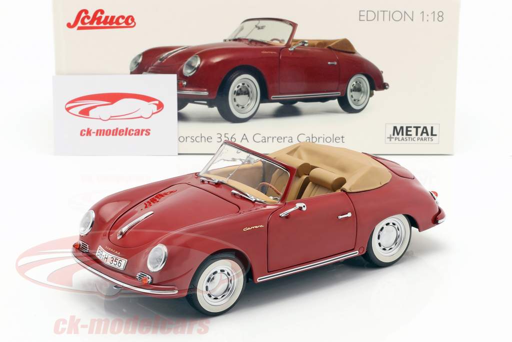 Porsche 356A Carrera Cabriolet ruby red 1:18 Schuco
