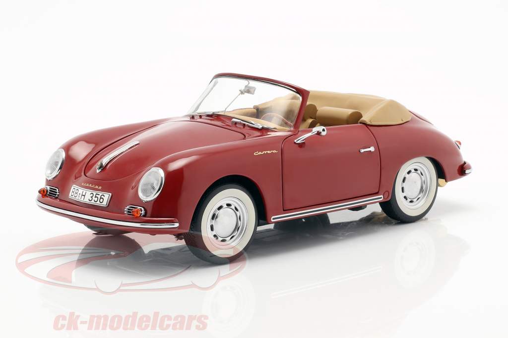 Porsche 356A Carrera Cabriolet ruby red 1:18 Schuco