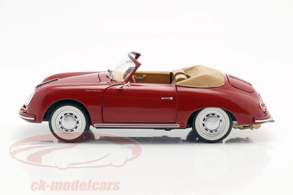 Porsche 356A Carrera Cabriolet ruby red 1:18 Schuco