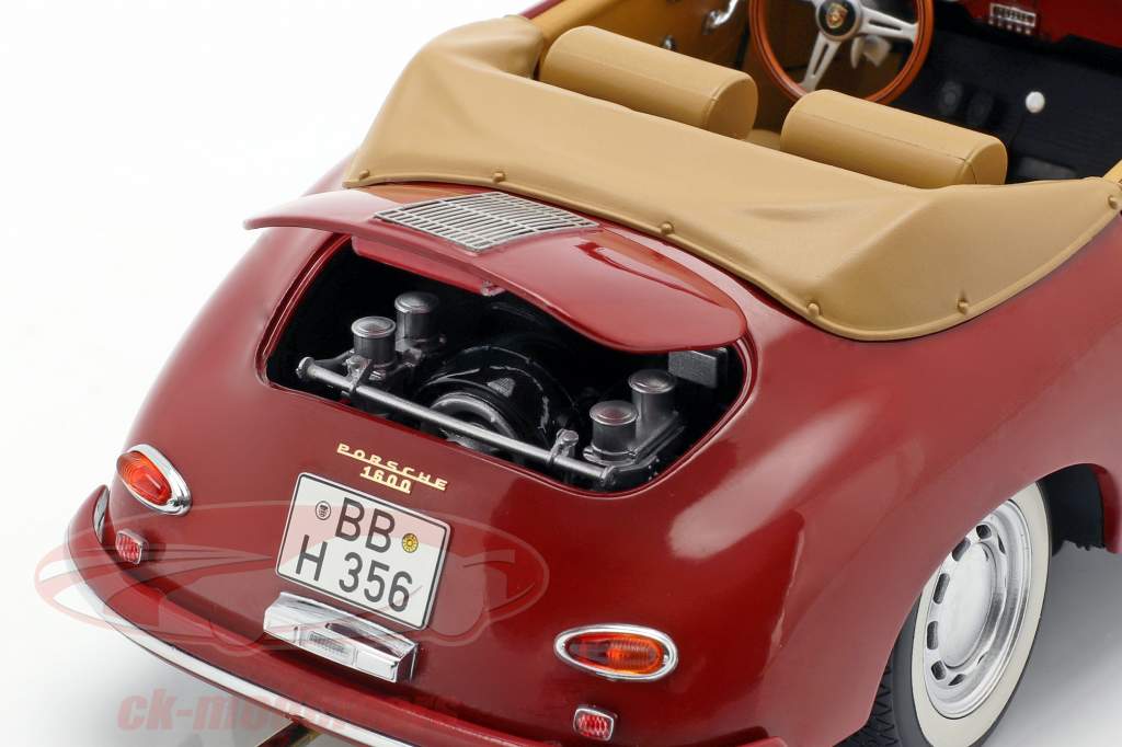 Porsche 356A Carrera Cabriolet ruby red 1:18 Schuco
