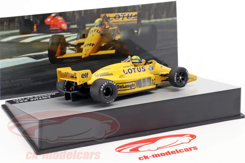 Ayrton Senna Lotus 99T #12 vincitore monaco GP formula 1 1987 1:43 Altaya