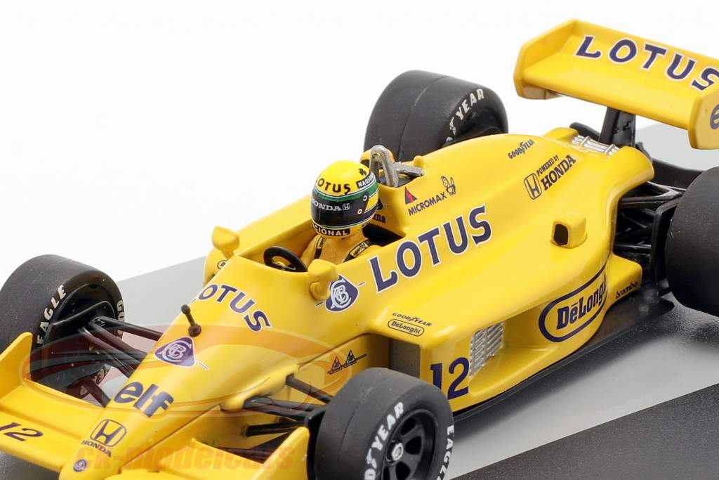Ayrton Senna Lotus 99T #12 Winner Monaco GP Formula 1 1987 1:43 Altaya
