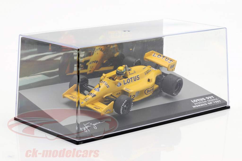 Ayrton Senna Lotus 99T #12 Winner Monaco GP Formula 1 1987 1:43 Altaya