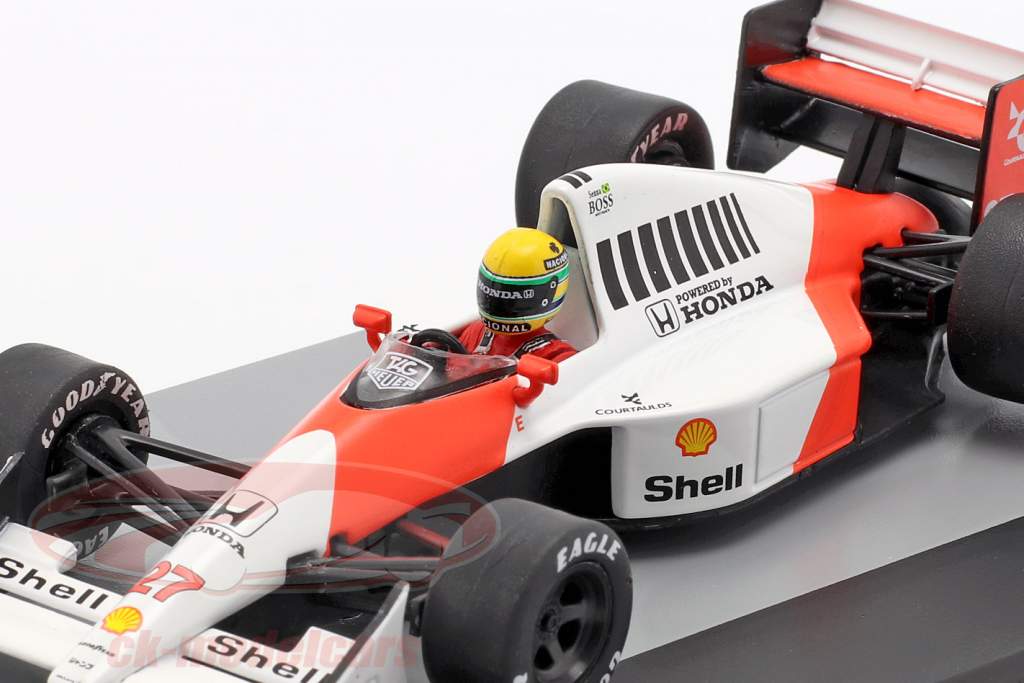 A. Senna McLaren MP4/5B #27 Brits GP formule 1 Wereldkampioen 1990 1:43 Altaya
