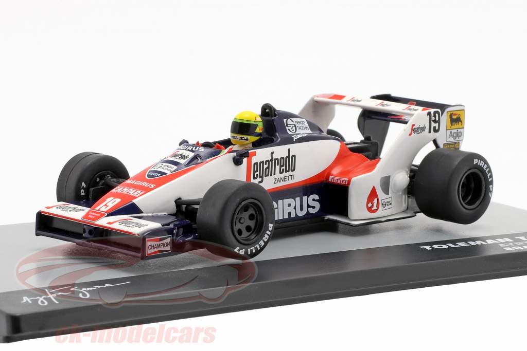Ayrton Senna Toleman TG183B #19 Brésil GP formule 1 1984 1:43 Altaya