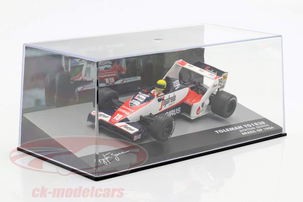 Ayrton Senna Toleman TG183B #19 Brésil GP formule 1 1984 1:43 Altaya