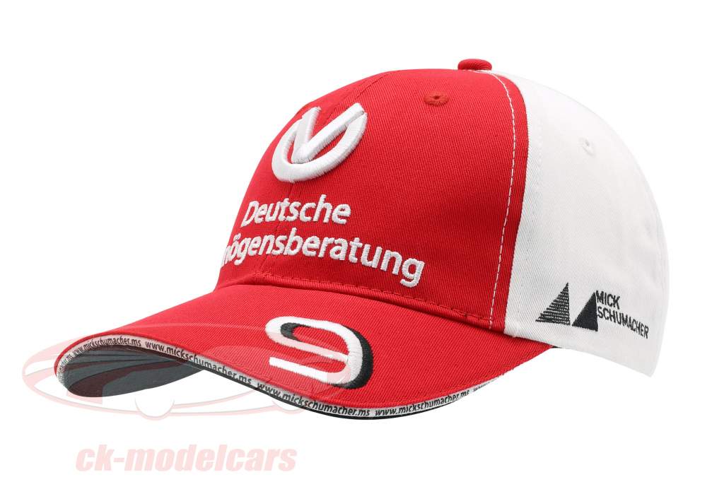 Mick Schumacher Cap #9 formula 2 2019 rosso / bianco