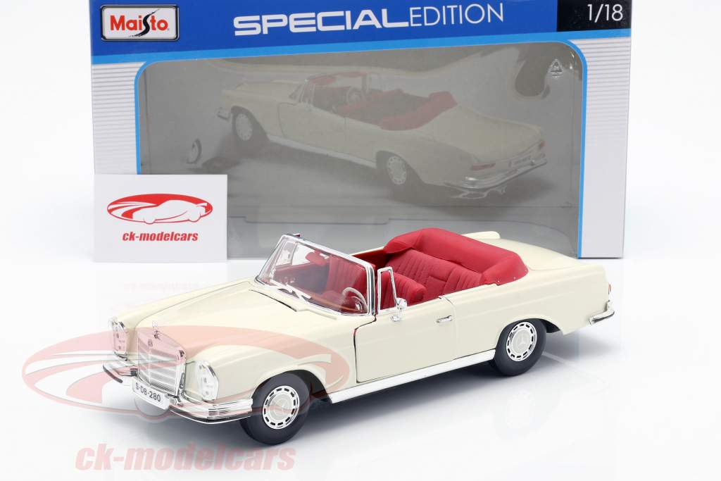 マイスト1/18 1967Mercedes-Bentz 280SE カスタム Amazon.com: Maisto 1:18 1967 Mercedes-Benz 280SE Cabrio
