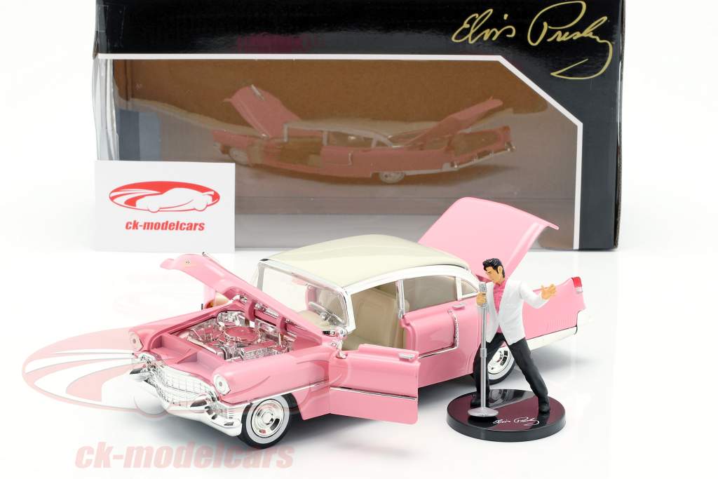 Jadatoys 1:24 Cadillac Fleetwood 1955 pink / white with