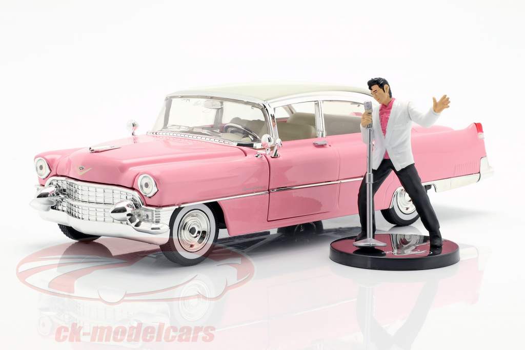 【音楽】 激レア LUCKIES CADILLAC AMCM-5030 レア希少 Jadatoys 1:24 Cadillac Fleetwood 1955 pink / white with