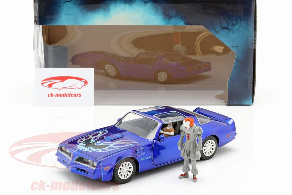 Henry Bower's Pontiac Firebird película It (2017) con figura Pennywise 1:24 Jada Toys