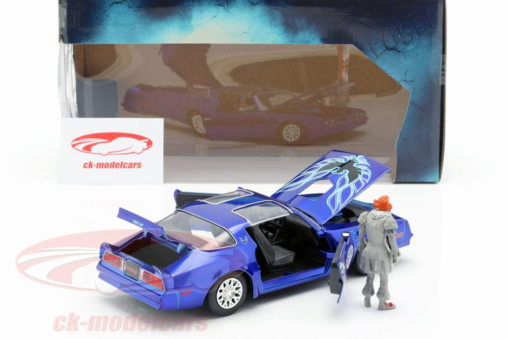 Henry Bower's Pontiac Firebird Movie It (2017) with figure Pennywise 1:24 Jada Toys