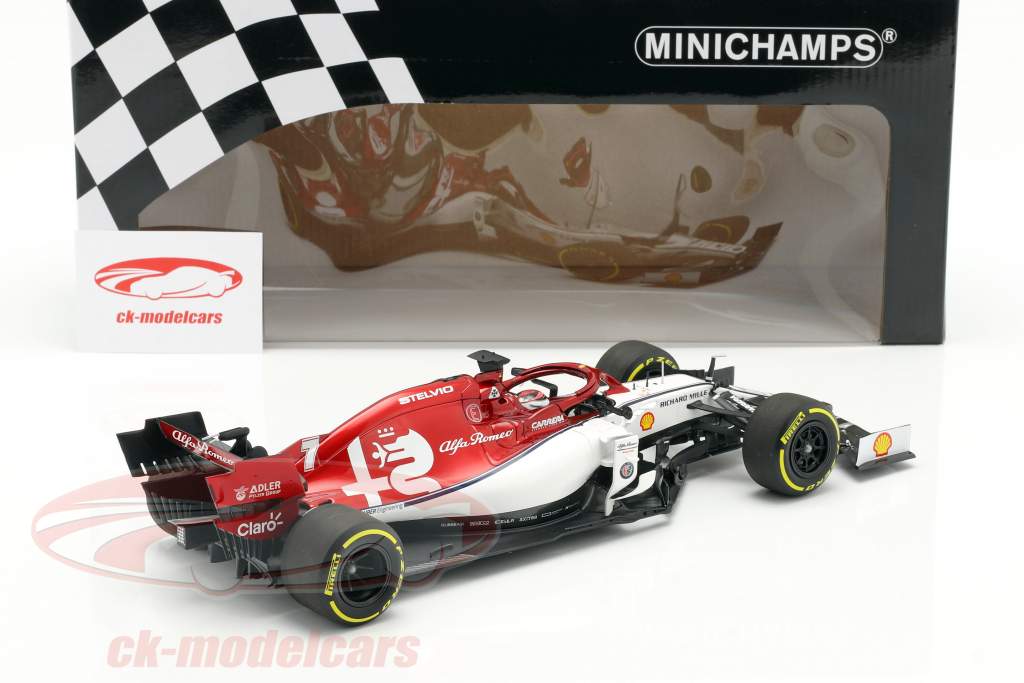 Kimi Räikkönen Alfa Romeo Racing C38 #7 formula 1 2019 1:18 Minichamps