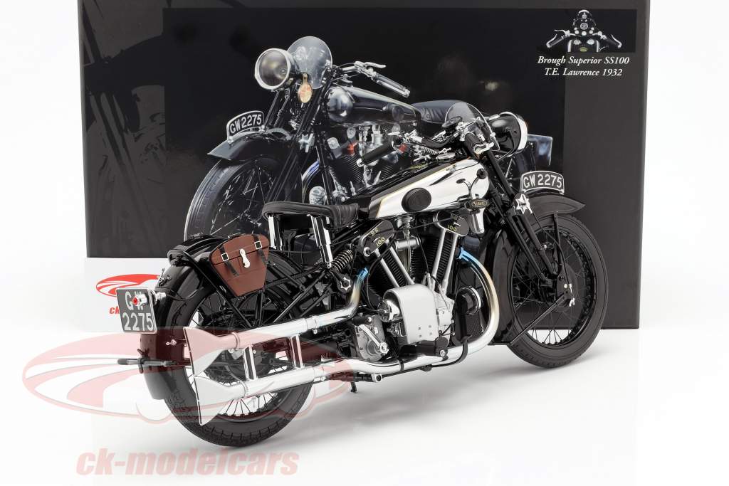 Brough Superior SS100 T.E. Lawrence year 1932 black 1:6 Minichamps