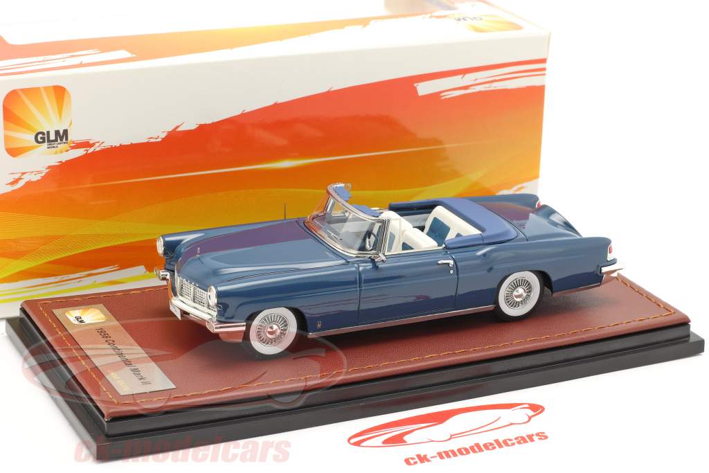 Lincoln Continental MK II Open Top Год постройки 1956 синий 1:43 GLM