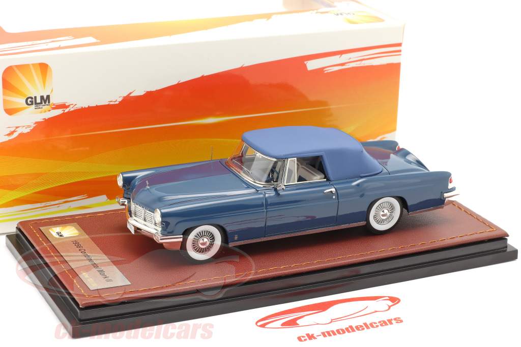 Lincoln Continental MK II Closed Top year 1956 blue 1:43 GLM