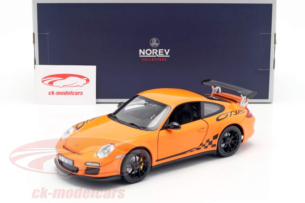 Porsche 911 (997 II) GT3 RS Baujahr 2010 orange 1:18 Norev