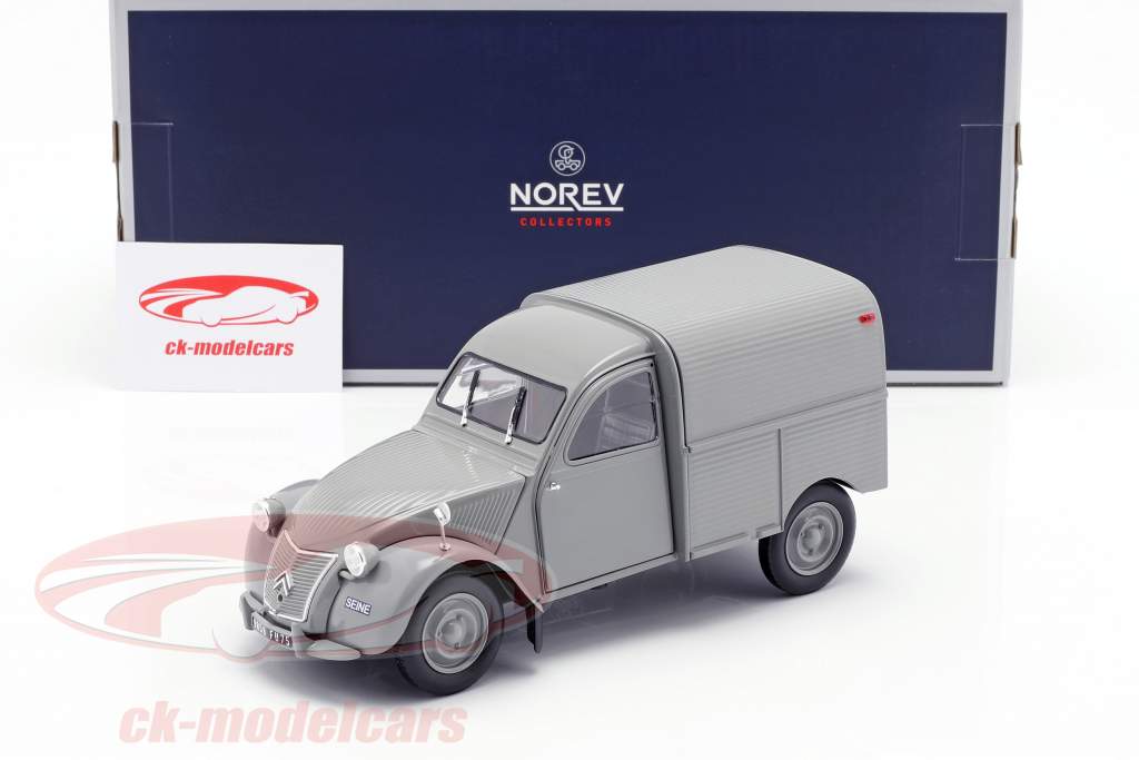 Citroen 2CV Fourgonnette year 1957 grey 1:18 Norev