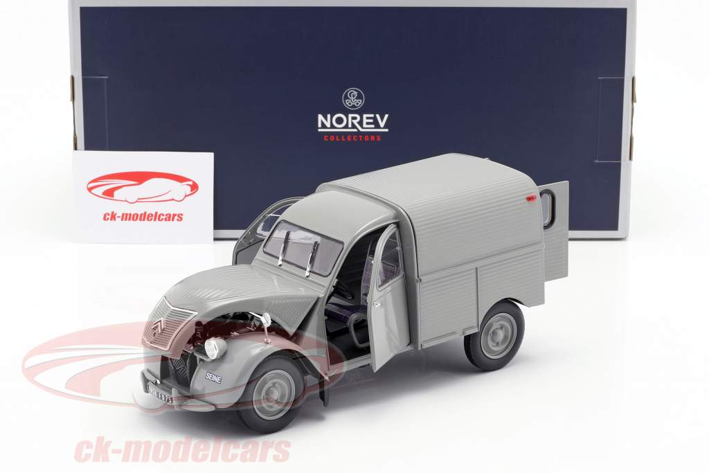 Citroen 2CV Fourgonnette year 1957 grey 1:18 Norev