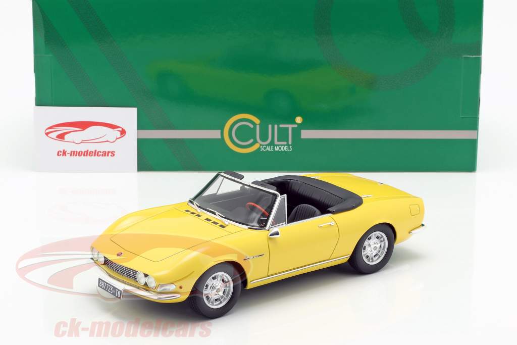 Fiat Dino Spyder year 1966 yellow 1:18 Cult Scale