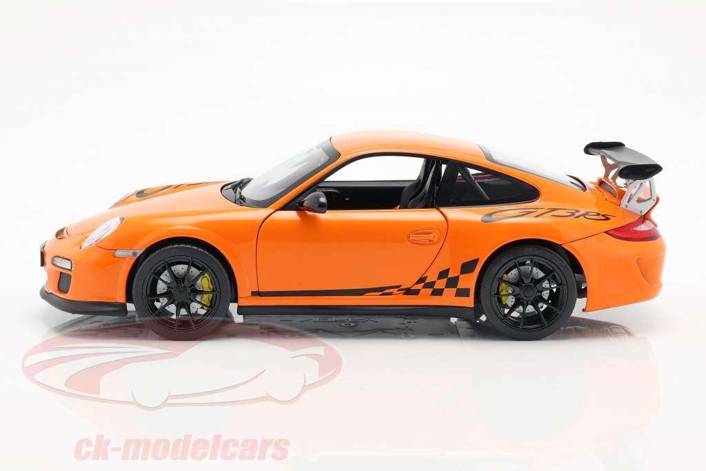 Porsche 911 (997 II) GT3 RS Opførselsår 2010 appelsin 1:18 Norev