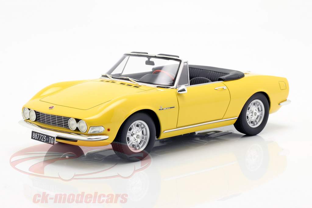 Fiat Dino Spyder Opførselsår 1966 gul 1:18 Cult Scale