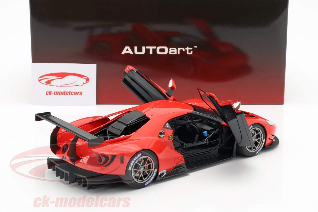 Ford GT LeMans Plain Body Version vermelho 1:18 AUTOart