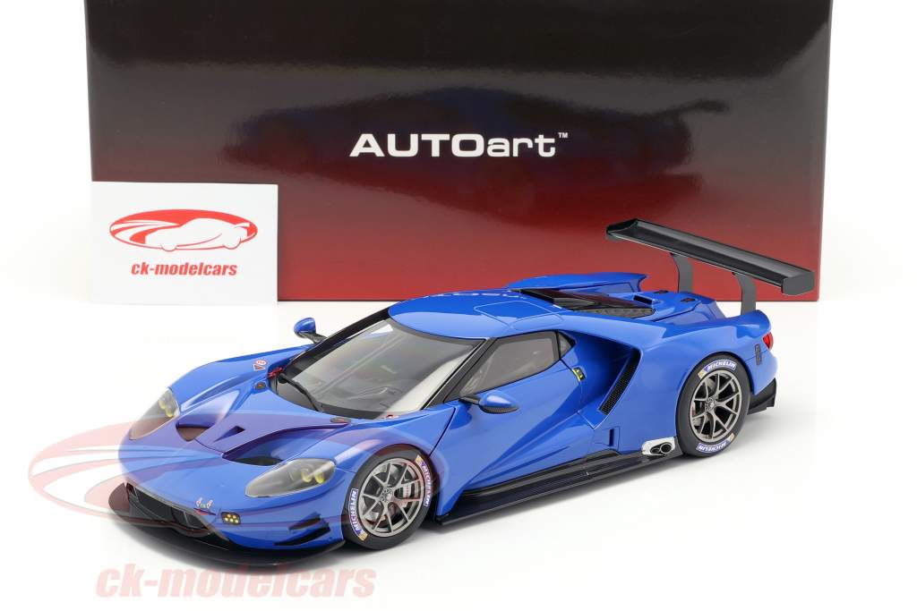 Ford GT LeMans Plain Body Version blå 1:18 AUTOart