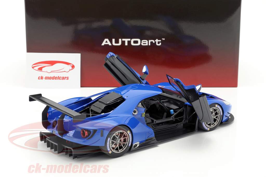 Ford GT LeMans Plain Body Version azul 1:18 AUTOart