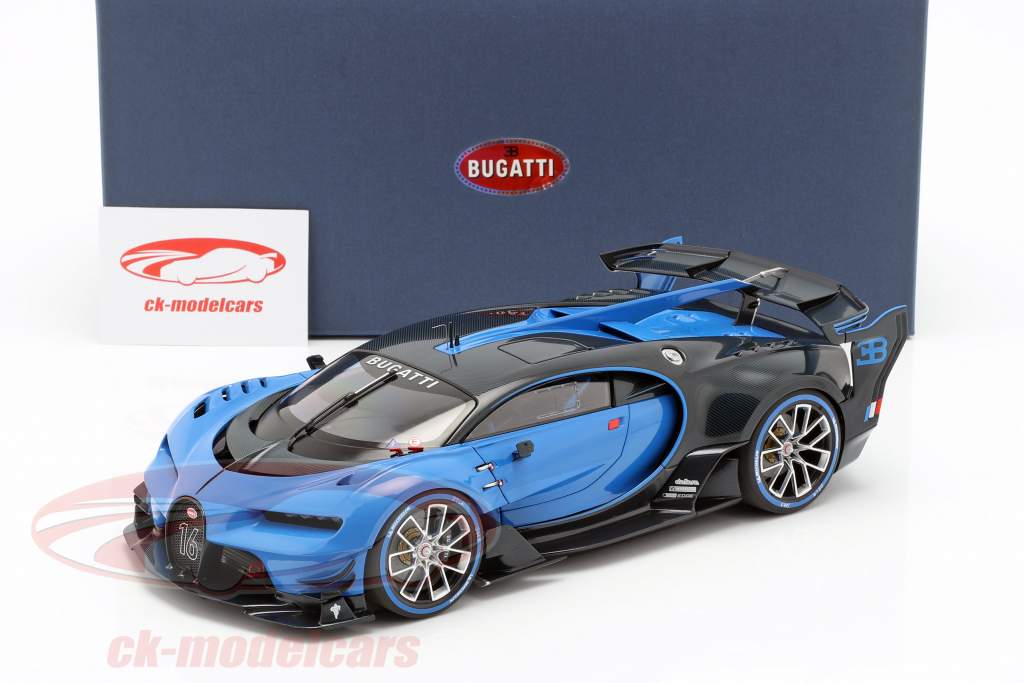 Bugatti Vision GT year 2015 Bugatti racing blue / carbon blue 1:18 AUTOart